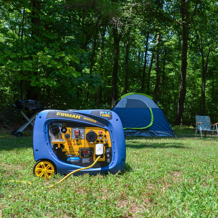 FIRMAN® Dual Fuel Inverter Portable Generator 4000W Electric Start with CO Alert #WH03242