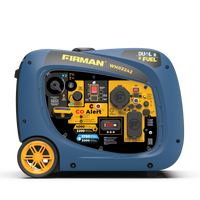 FIRMAN® Dual Fuel Inverter Portable Generator 4000W Electric Start with CO Alert #WH03242