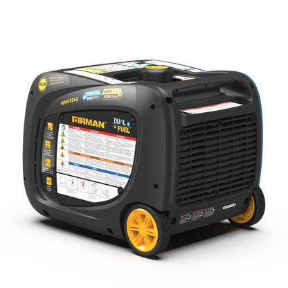 FIRMAN® Dual Fuel Inverter Portable Generator 4000W Electric Start with CO Alert #WH03242