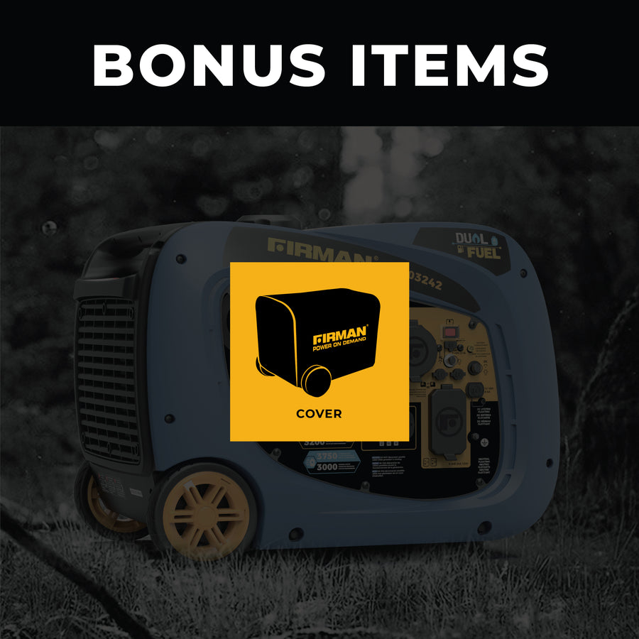 FIRMAN® Dual Fuel Inverter Portable Generator 4000W Electric Start with CO Alert #WH03242