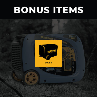 FIRMAN® Dual Fuel Inverter Portable Generator 4000W Electric Start with CO Alert #WH03242