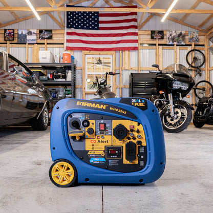 FIRMAN® Dual Fuel Inverter Portable Generator 4125W Electric Start with CO Alert #WH03342