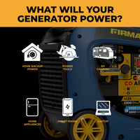 FIRMAN® Dual Fuel Inverter Portable Generator 4125W Electric Start with CO Alert #WH03342