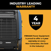 FIRMAN® Dual Fuel Inverter Portable Generator 4125W Electric Start with CO Alert #WH03342