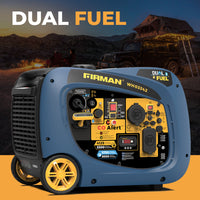 FIRMAN® Dual Fuel Inverter Portable Generator 4125W Electric Start with CO Alert #WH03342