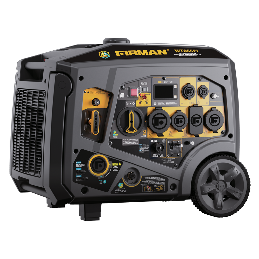 FIRMAN® Tri Fuel Inverter Portable Generator 6850W Electric Start With ...