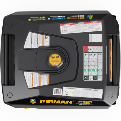FIRMAN® Tri Fuel  Inverter Protable Generator 6850W Electric Start With CO Alert #WT05571