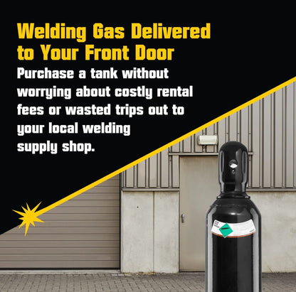 PrimeWeld 100% Argon Gas Full Welding Tank for TIG Welding Multiple Sizes